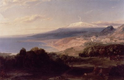 Taormina and Mount Etna, c.1840 by Carl Rottmann